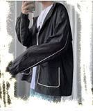 连帽外套韩版宽松大码男女装大口袋夹克薄款防晒衣F002，男装防晒衣，星座1804