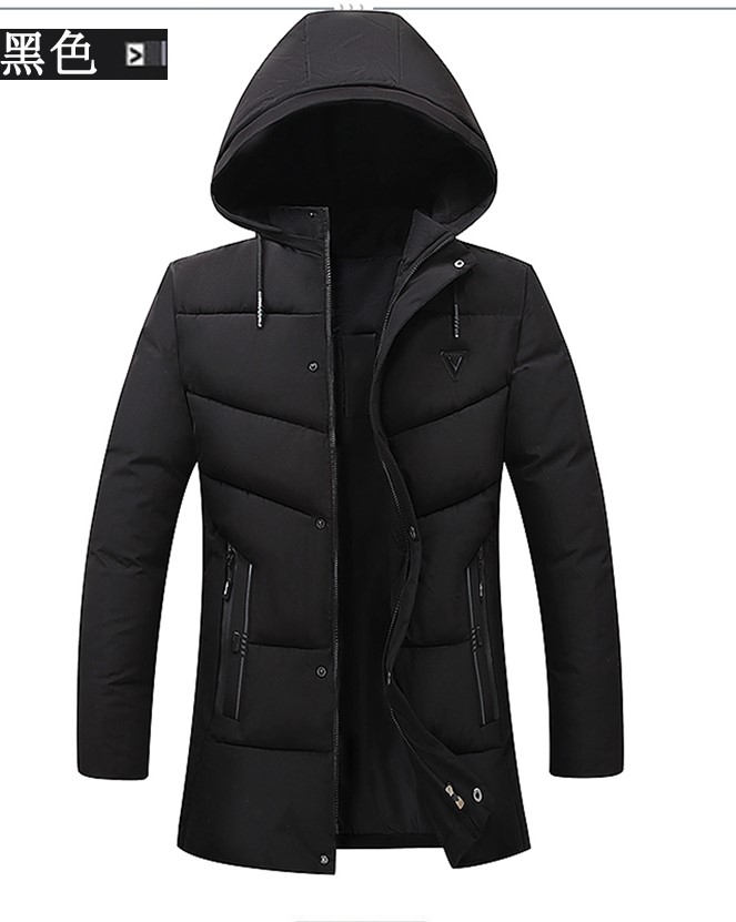Men's padded jacket thickened new cotton padded jacket men's middle-aged and long warm men's cotton padded clothes father's winter coat