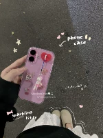 Apple, брендовая милая кремовая трехмерная совместимая подвеска, iPhone 15, прозрачный чехол для телефона, защитный чехол, простой и элегантный дизайн, 15promax, iphone, 14promax