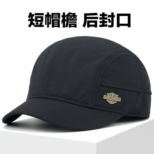 短帽檐速干春秋新款后封口鸭舌帽