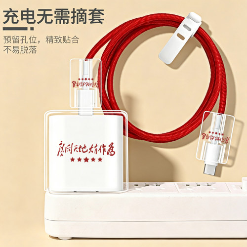 适用于苹果iPhone17数据线保护套保护壳ipad防折断缠绕线20w/29w