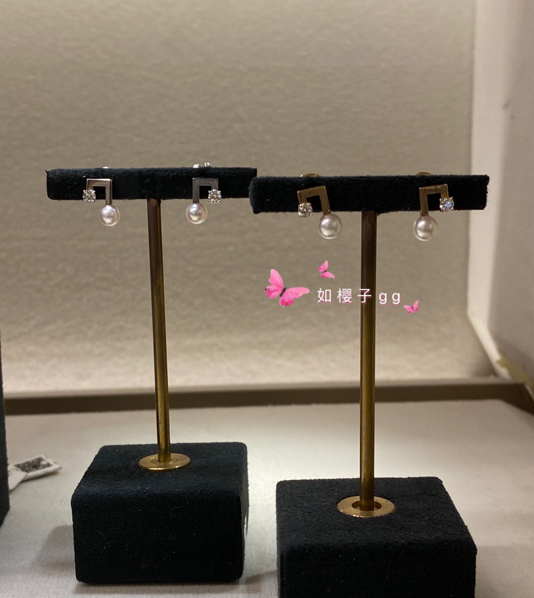 tasaki平衡珍珠耳钉迷你款