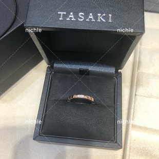 代购TASAKI田崎&塔思琦PIANO3 18K樱花金 钻石女款婚戒 对戒 戒指