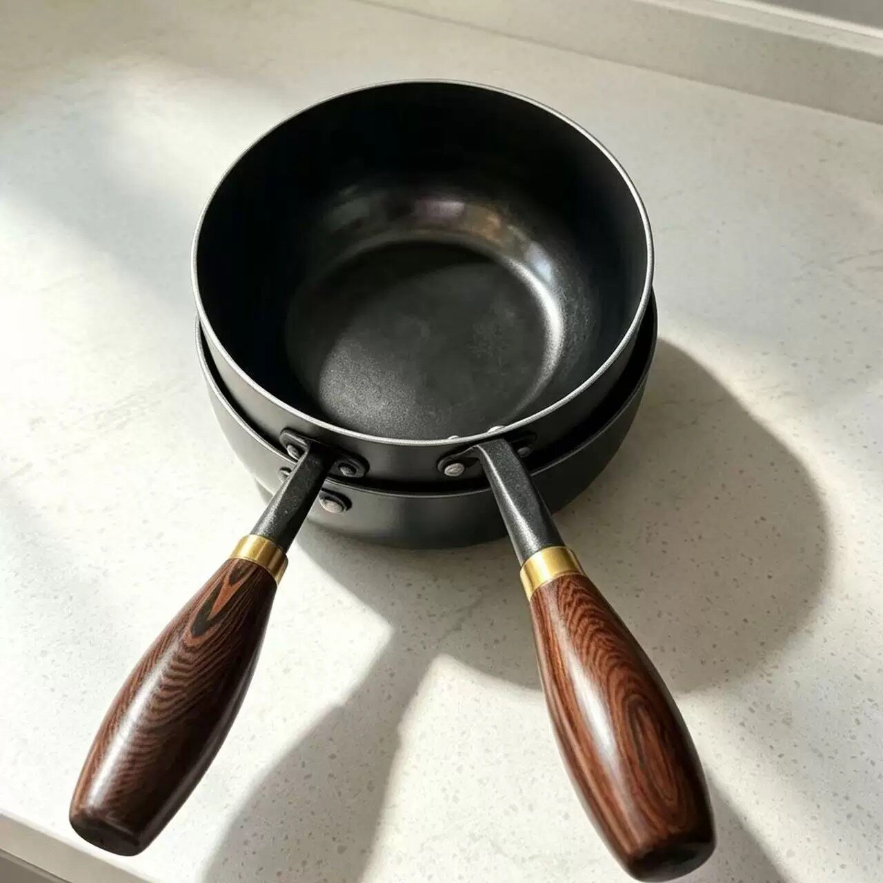 章丘手工制作纯铁锅加深泼油锅煎锅小奶锅煎蛋锅一人食小锅辅食锅