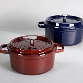 外贸欧式 26无涂层双耳焖煮烤锅明火电磁炉 珐琅铸铁锅炖锅汤锅18