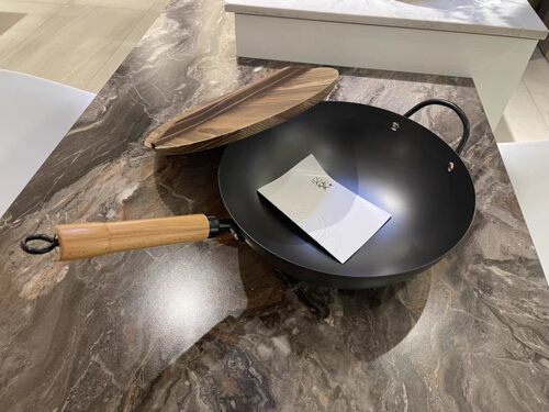 三厦精品中华极铁炒锅超轻极铁炒菜锅平底锅多功能锅窒化极铁通用