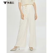 2024夏季 直筒裤 顺滑垂坠质感中式 女装 天谜西装 TMi242046 裤