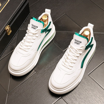 气垫底增高小白鞋男秋冬加绒保暖板鞋潮牌男鞋子厚底松糕鞋休闲鞋