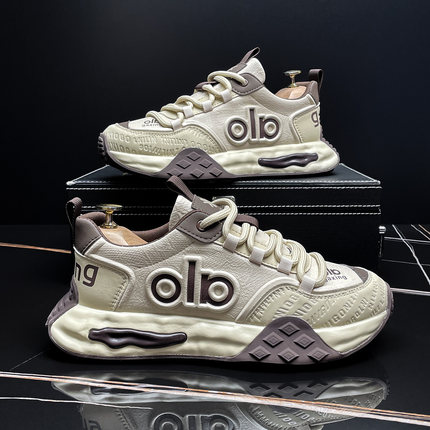 软底老爹鞋男款2025秋季新款阿甘鞋潮流百搭男鞋户外运动休闲鞋子