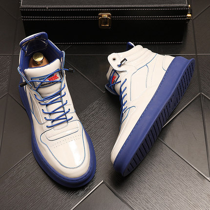 高帮鞋男2025秋季新款潮鞋韩版百搭网红鞋子男青春潮流中帮马丁靴