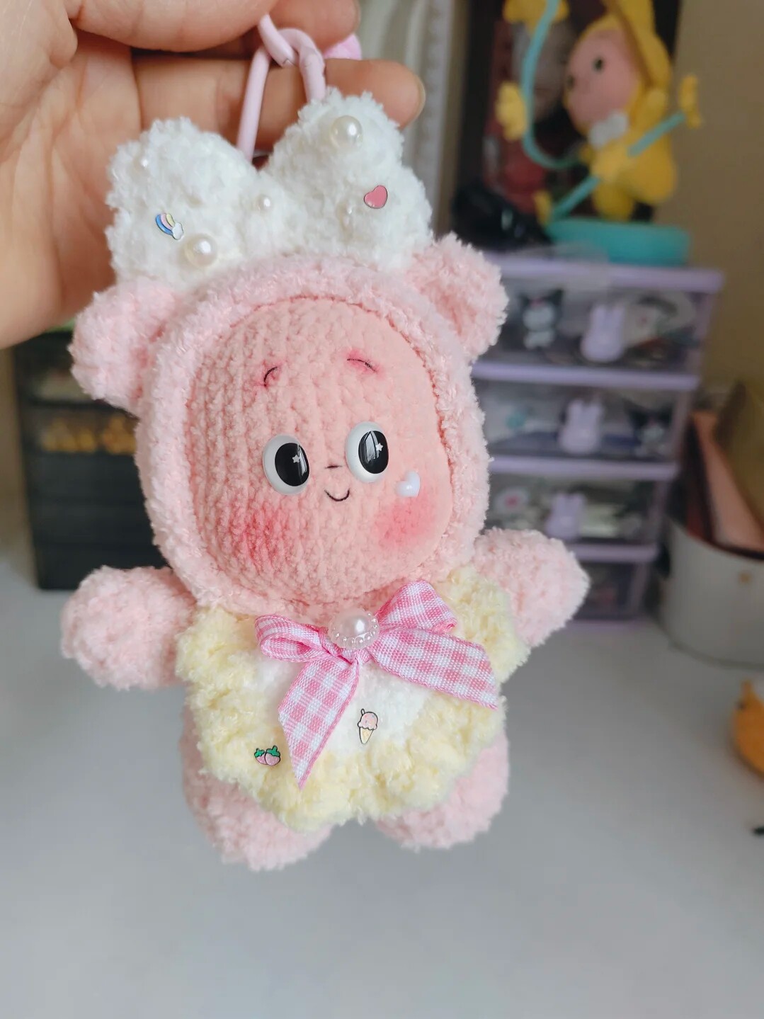 雪莉玫星星人毛线手工编织可爱包挂件创意情侣玩偶礼物diy材料包