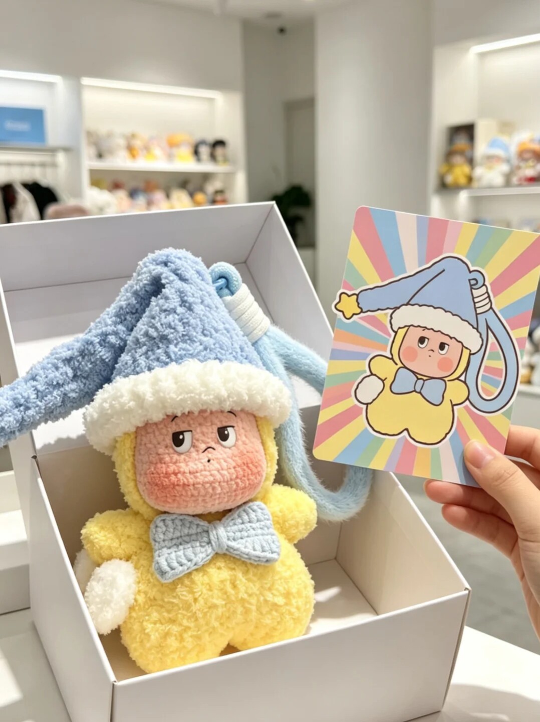 小哈欠星星人毛线手工编织可爱包挂件创意情侣玩偶礼物diy材料包
