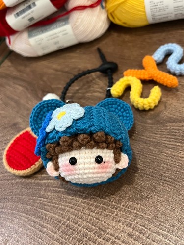 莎莎周边应援物乒乓球挂件毛线手工编织包包挂件钥匙扣diy材料包