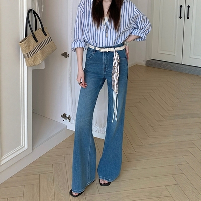 BEKISS贝斯官方旗舰店早春筒喇裤