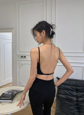 隐形大露背~夏季性感超薄U型光面无痕大露背文胸内衣女吊带裙专用