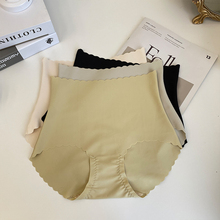 冰感小蛮腰3D蜜桃臀夏季薄款无痕一片式收腹纯棉底档三角裤内裤女