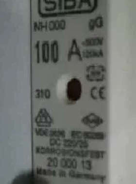 siba熔断器NH000-10A(2043813)/100A(2000013) 500V120KA gL/gG