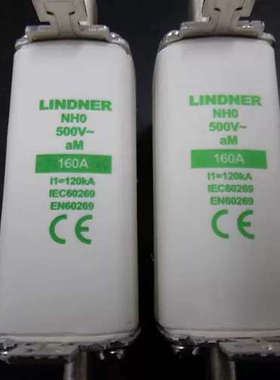 LINDNER熔断器NT0/NH0 160A aM 500V 120KA 可直拍