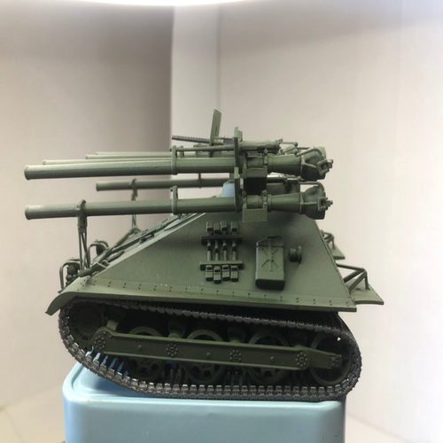 1:35爱德美模型美国陆军M50A1自行突击炮模型，成品做工如图（本
