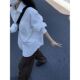 衬衫 男女春夏季 宽松韩版 慵懒风白色长袖 通勤法式 情侣防晒衬衣外套