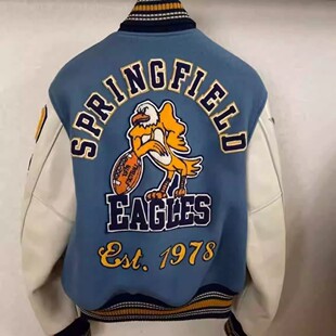 美式复古篮球刺绣东洋棒球服男秋冬潮牌欧美高街痞帅休闲情侣外套