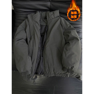 美式飞行员夹克棉服男款秋冬季加棉面包服外套短款bomber立领棉衣