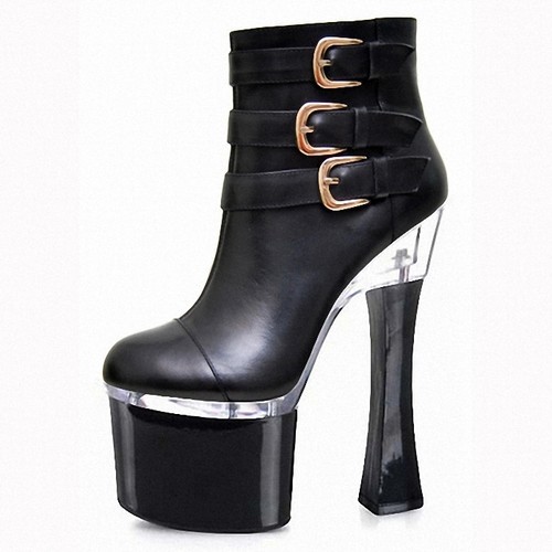 cd公分低筒变装伪娘风超高跟鞋