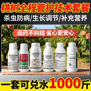 桃树专用药套餐杀虫流胶病蚜虫钻心食心虫专用肥农药杀虫剂杀菌剂