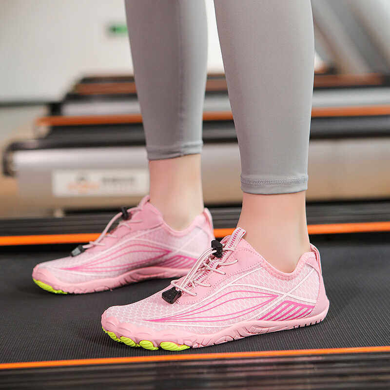 综合健身男女跳绳鞋减震跑步机训练瑜伽五指单车户外登沙滩运动鞋