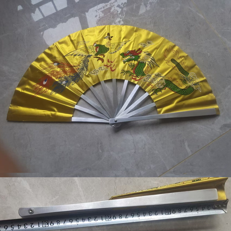 九阶山太极扇功夫响扇人体工学手柄太极专用金属折扇轻便可订制