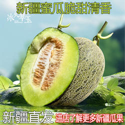 新疆蜜瓜伽师瓜老汉瓜龟兹翠玉瓜香草味蜜瓜新鲜水果当季瓜果整箱