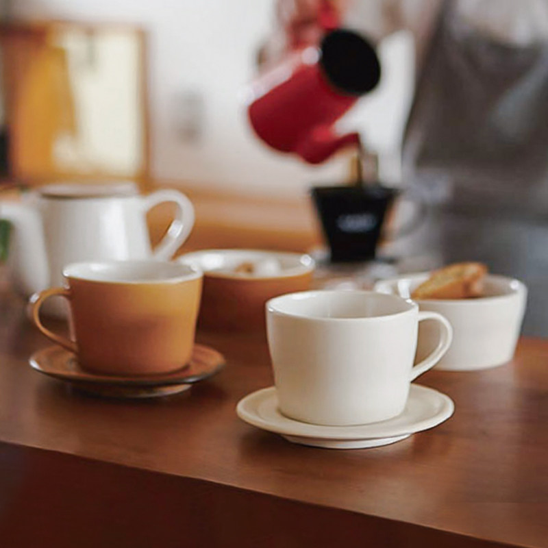 日本制Miyama深山窑咖啡杯甜点盘