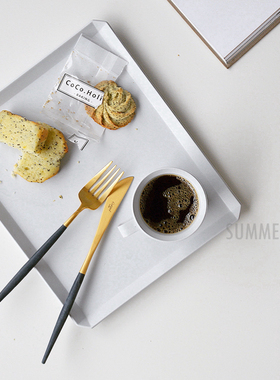 正品Cutipol官方授权GOA BlueGold蓝色镀金西餐餐具甜点叉咖啡勺