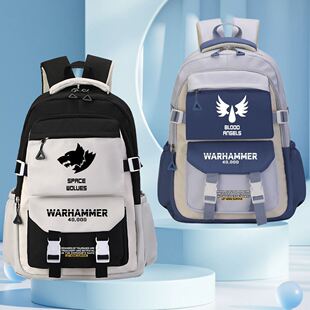战锤40K游戏周边书包星际战士极限战团动漫男女学生卡通双肩背包