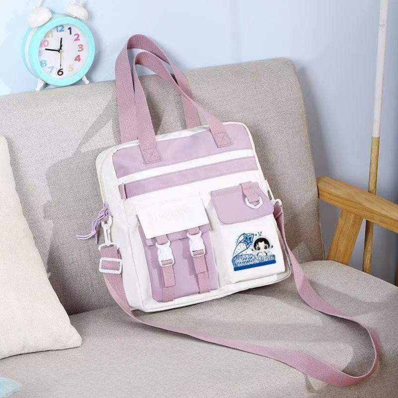 张杰周边单肩斜挎包演唱会应援男女初中小学生大容量上课补习书包