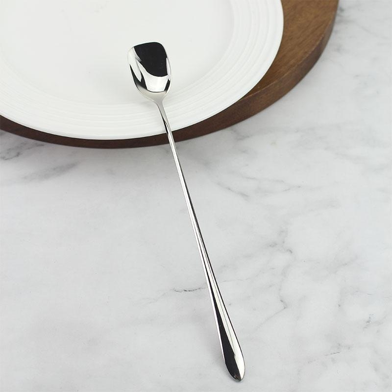 商用不锈钢咖啡勺儿童小勺子甜品冰淇淋匙水果冰咖啡厅搅拌勺