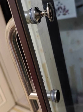 不锈钢孔距145MM浴室F型拉手淋浴房玻璃门圆弧型移门把手浴室门