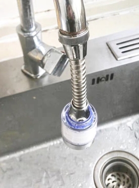 花洒万向喷头加长自来水延伸器水龙头过滤器家用防溅头增压厨房