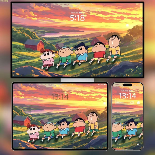 蜡笔小新2K/4K高清壁纸素材