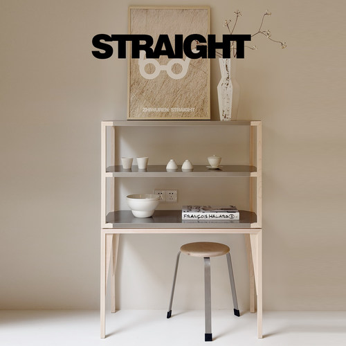 STRAIGHT硬枫木不锈钢置物架收纳