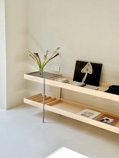 STRAIGHT原创进口硬枫木H置物架实木展示架客厅餐厅家用工作室