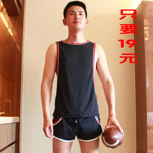 猛威manview 男士时尚背心健身运动跨栏速干