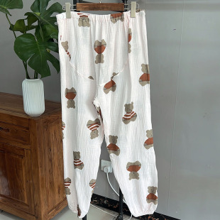 月子产后特价 怀孕托腹家居长裤 孕妇可调节睡裤 纯棉清仓处理春夏季