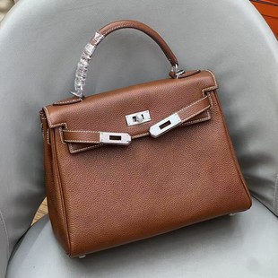 2025新款福宝马鞍牛皮手提单肩斜跨凯莉包