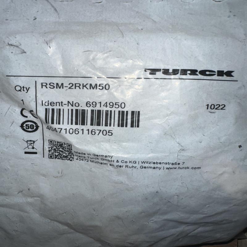 （请询价）全新图尔克TURCK三通接头，型号RSM-2RKM