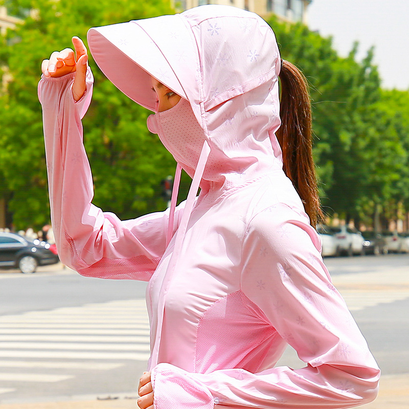 韩誉UPF50防晒衣女2020新款夏季中长款防紫外线服衫骑车带护手套在类目 女装/女士精品, 短外套中 - 来自Buy2taobao.com提供专业的淘宝代购服务