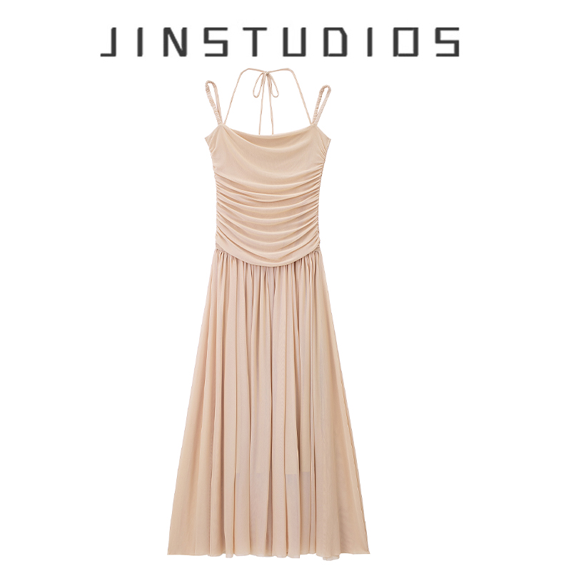 纯欲芭蕾风修身显瘦网纱吊带裙