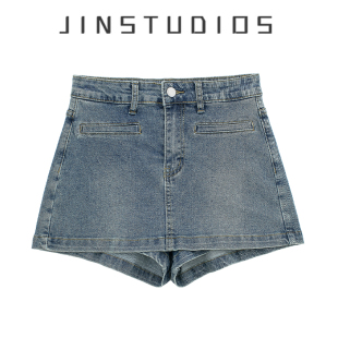 百搭热裤 2025夏纯欲辣妹个性 显瘦显腿长修身 短裤 高腰包臀牛仔裙裤