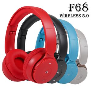 跨境新品F68无线蓝牙耳机头戴式游戏网课通话潮流儿童耳机耳麦