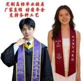 学士服披肩毕业绶带外贸荣誉圣带大学毕业披肩带围巾成人礼仪绶带